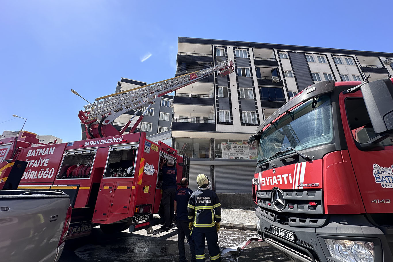 Çıkan yangında bir ev yandı