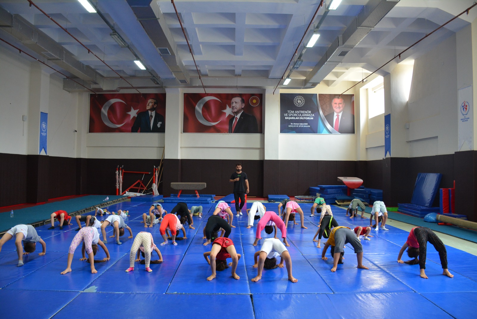 Çocuklardan jimnastik kurslarına ilgi