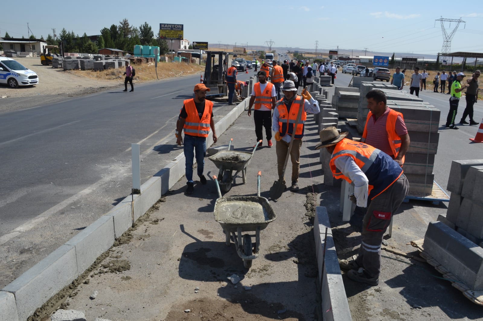 OSB yolunda çalışmalara başlandı