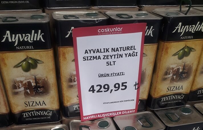 Ayvalık zeytinyağı 430 TL