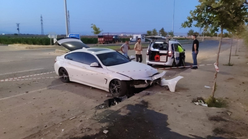 Balpınar yolunda kaza