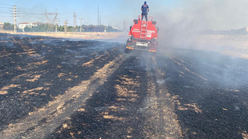 İrmi’de anız yangını