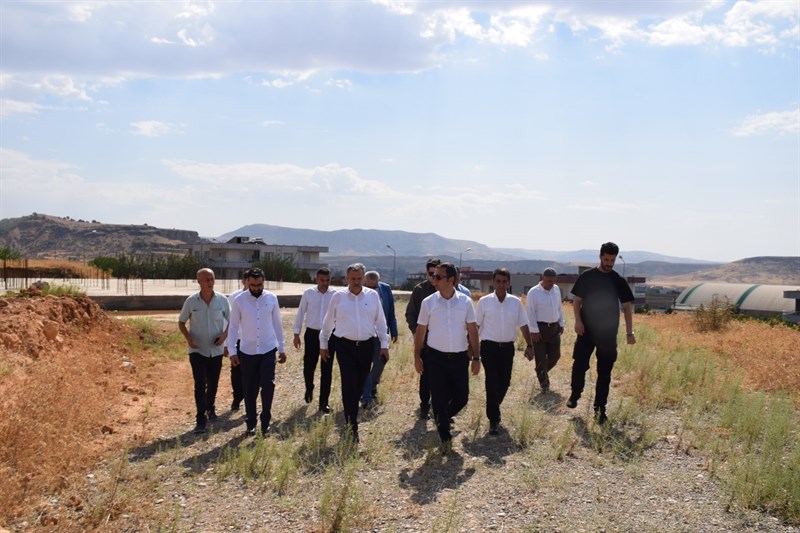 Külliye inşaatını inceledi