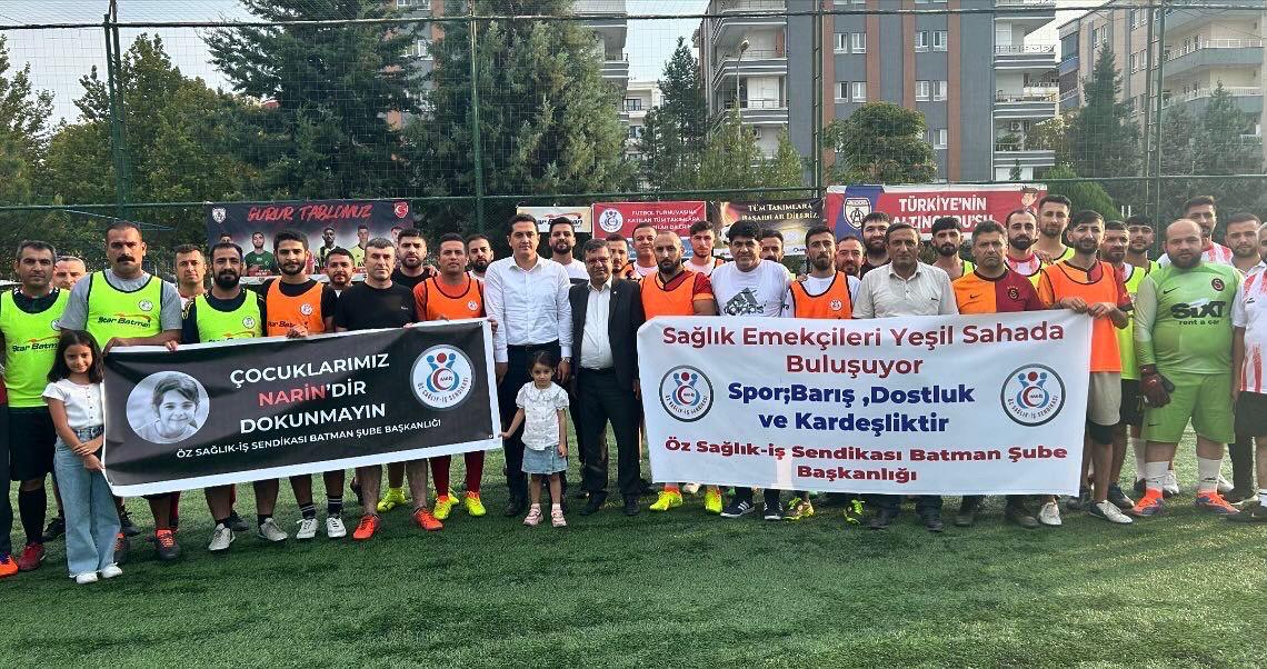 Sağlık çalışanları turnuvada ter döktü