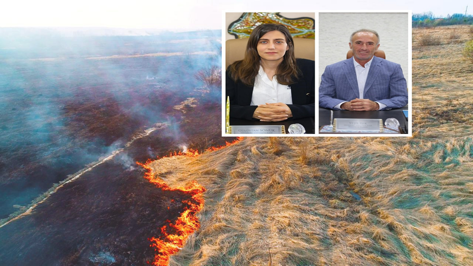 Eşbaşkanlardan anız yangınları uyarısı