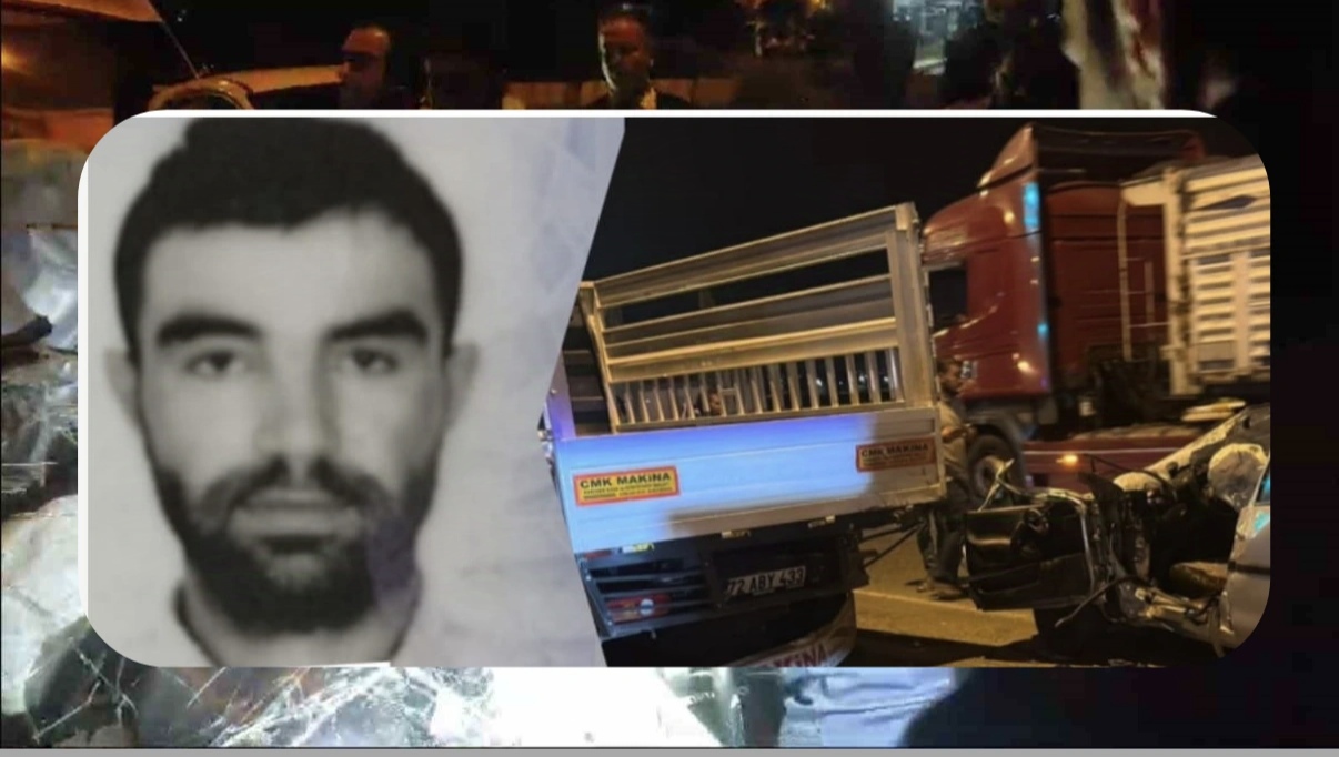 Kamyonete arkadan çarptılar