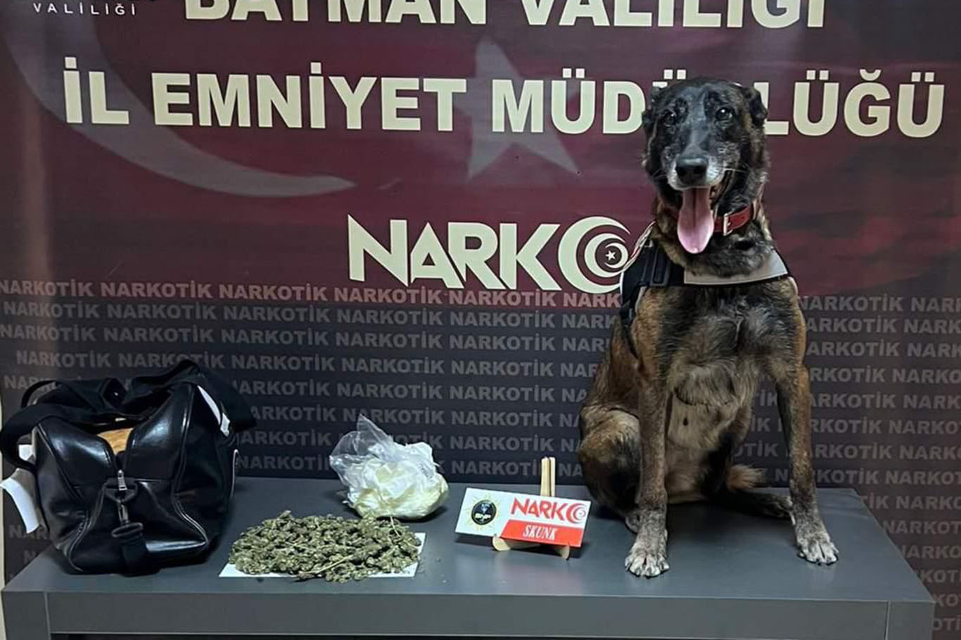 Narkotik köpeğinden kaçamadı