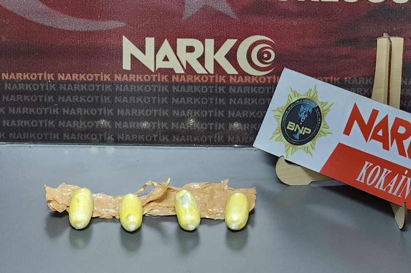 Üzerinde kokain ele geçirildi