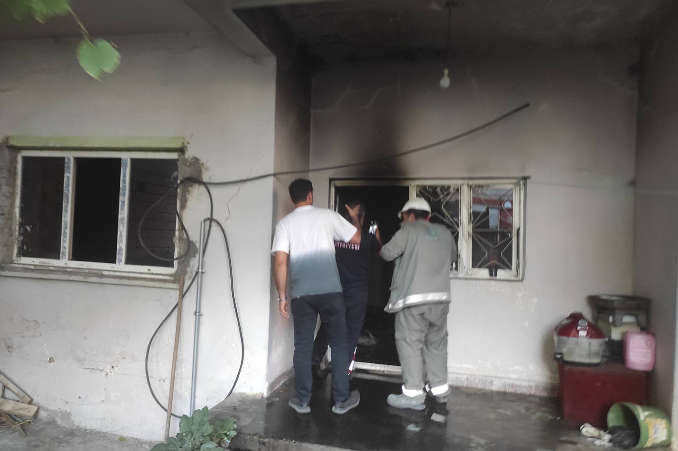 Yangın paniğe neden oldu
