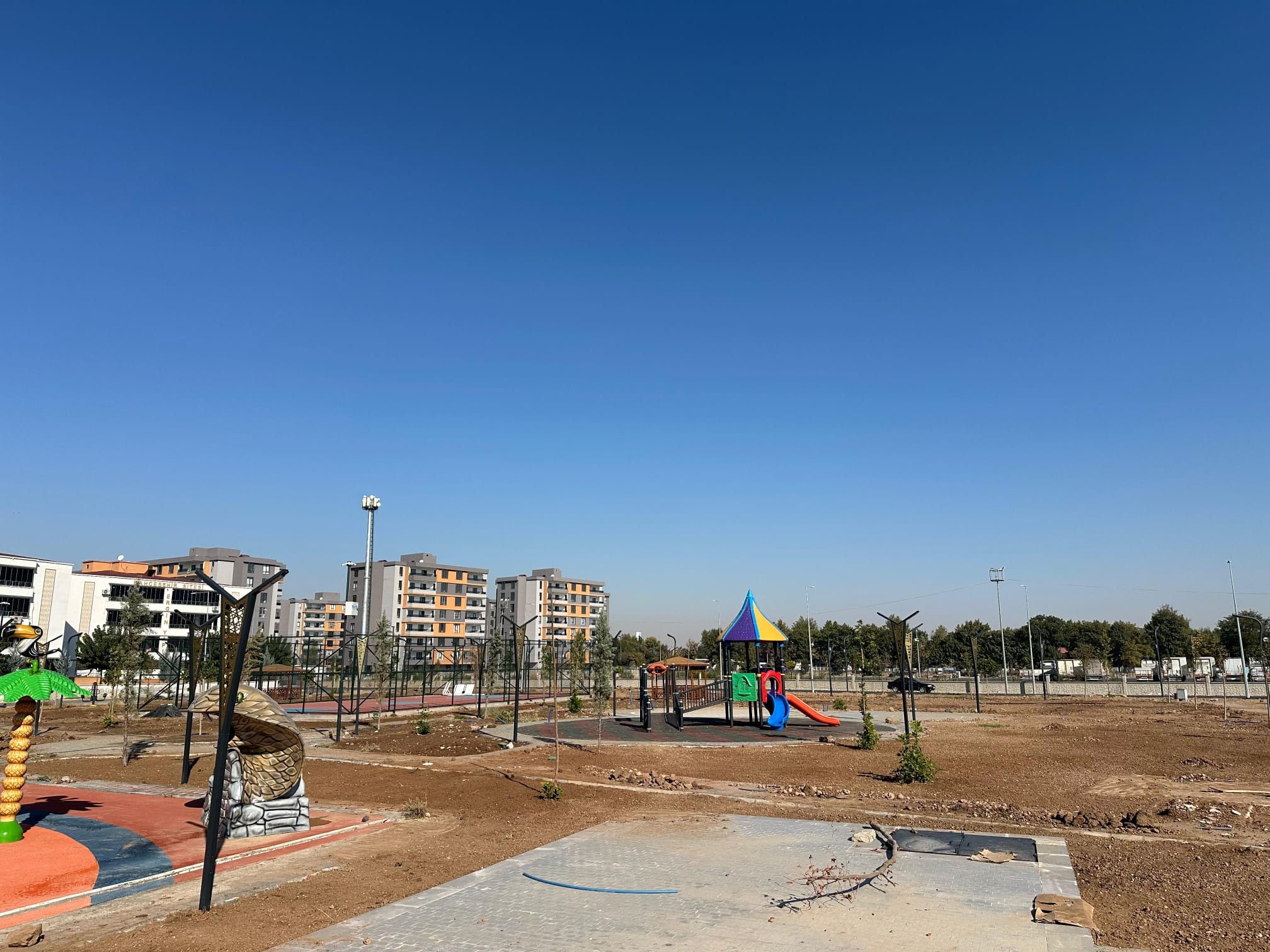 Devasa parkta sona doğru