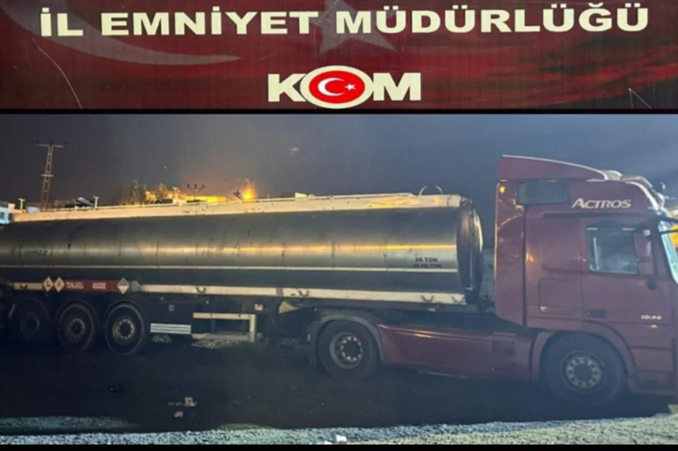 22 Ton kaçak akaryakıt ele geçirildi