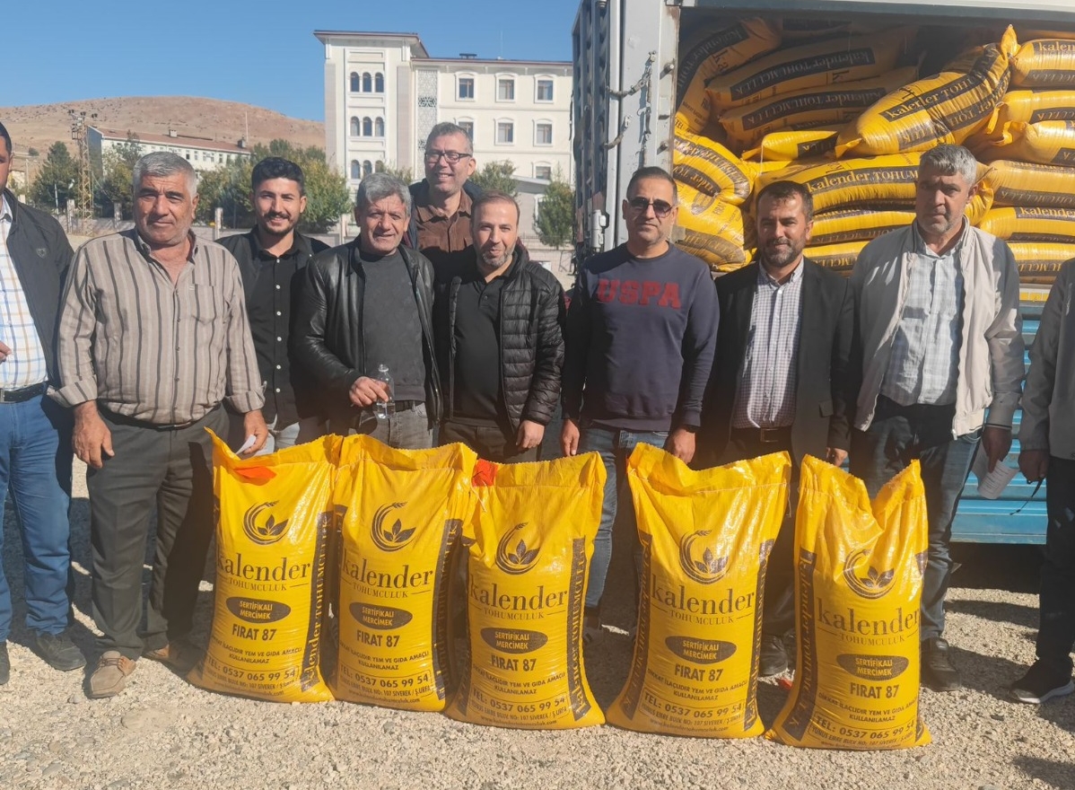 40 Bin kilo mercimek tohumu dağıtıldı