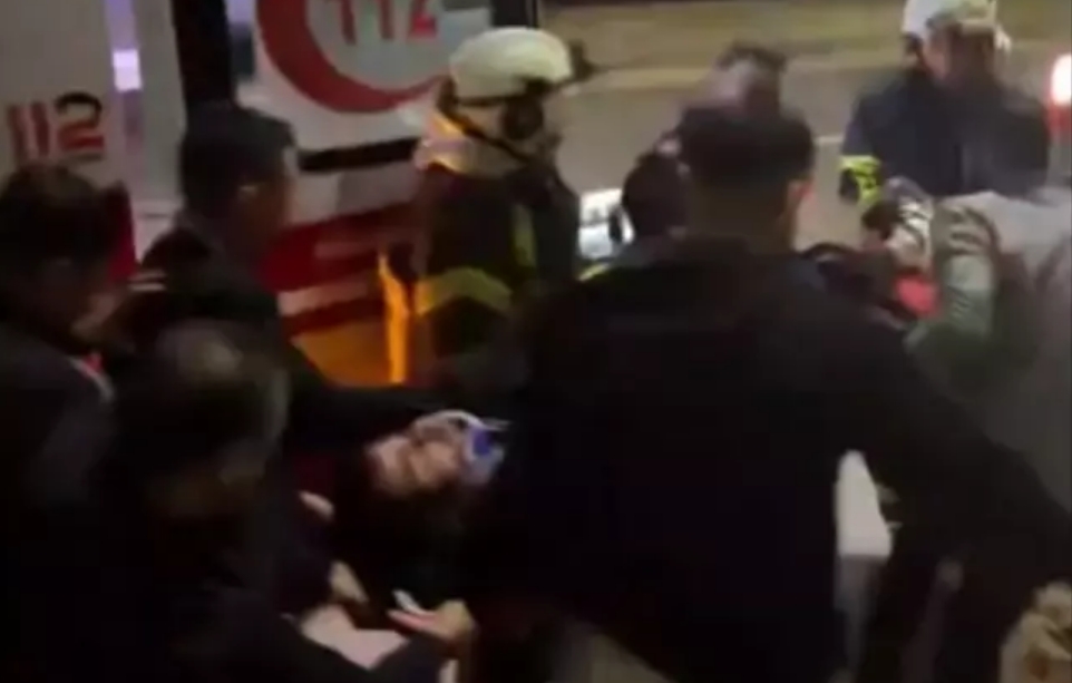 Refüje çarparak durabildi