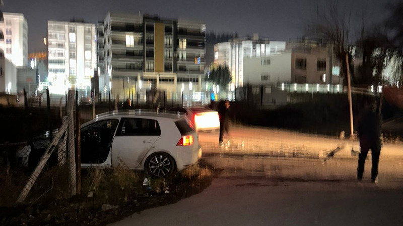 Bahçe duvarına çarparak durabildi