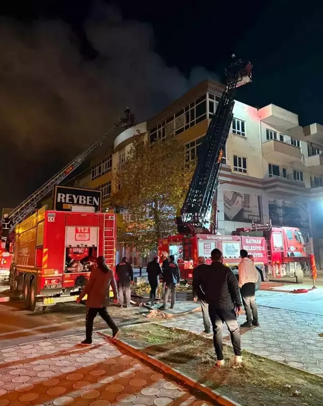 Tekstil atölyesinde yangın