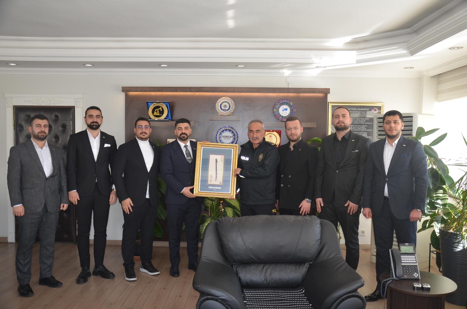 Genç ASKON’dan Müdür Kaba’ya ziyaret