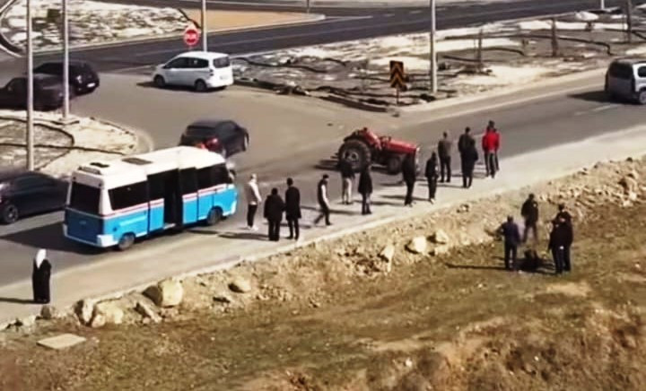 Hasankeyf yolunda kaza