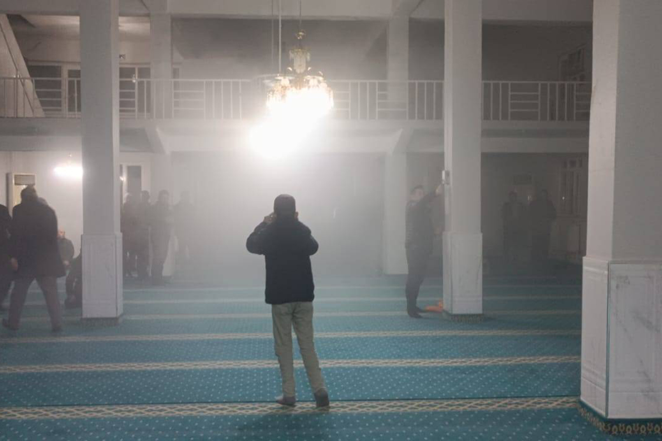 Camideki yangın korkuttu