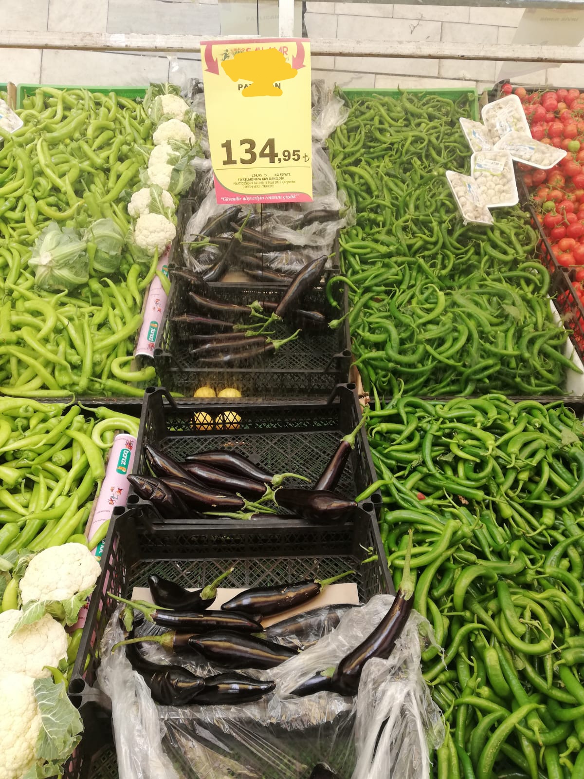 Patlıcan fiyatı tüketiciyi şaşkına çevirdi