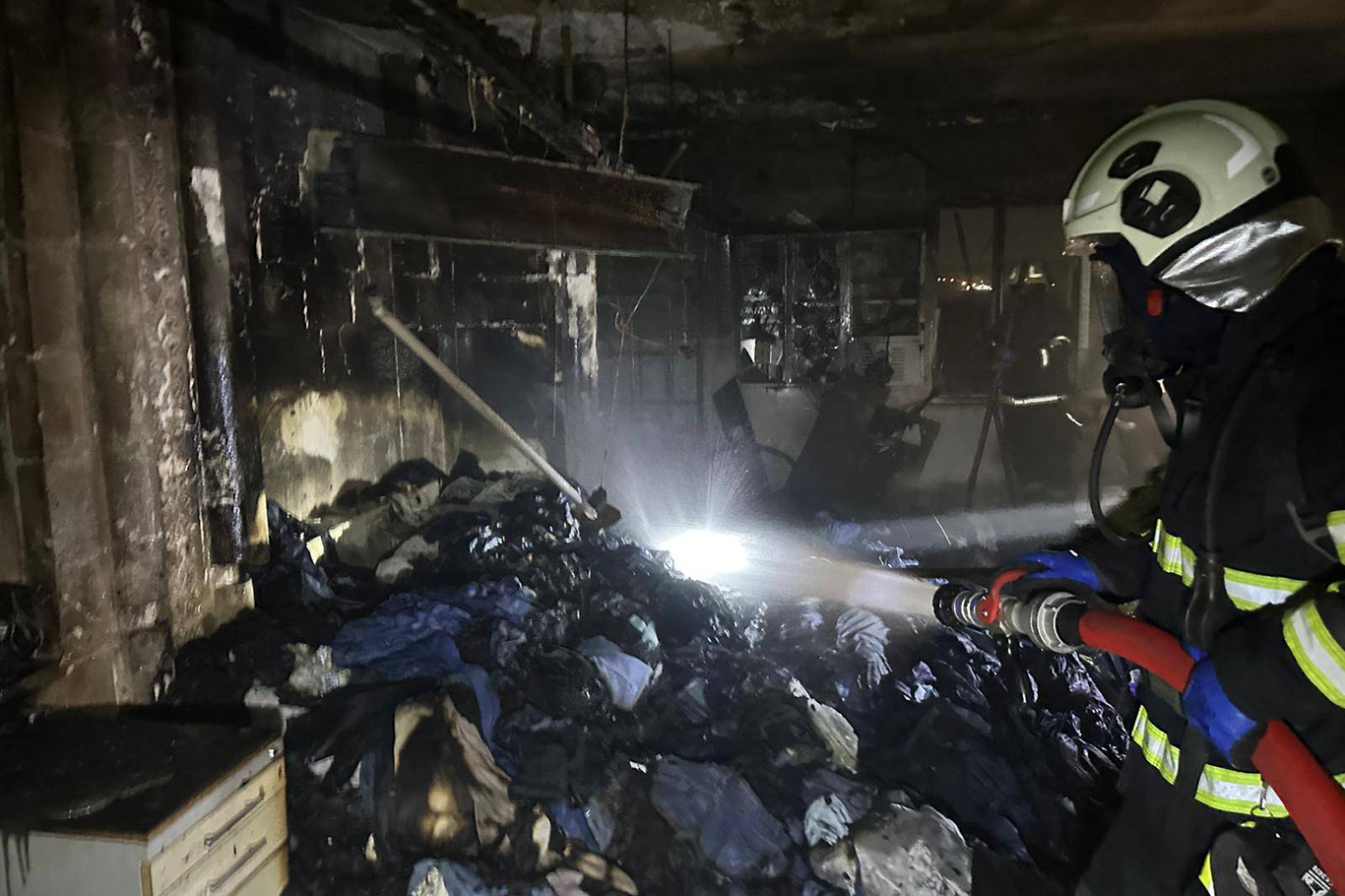 Tekstil atölyesinde yangın