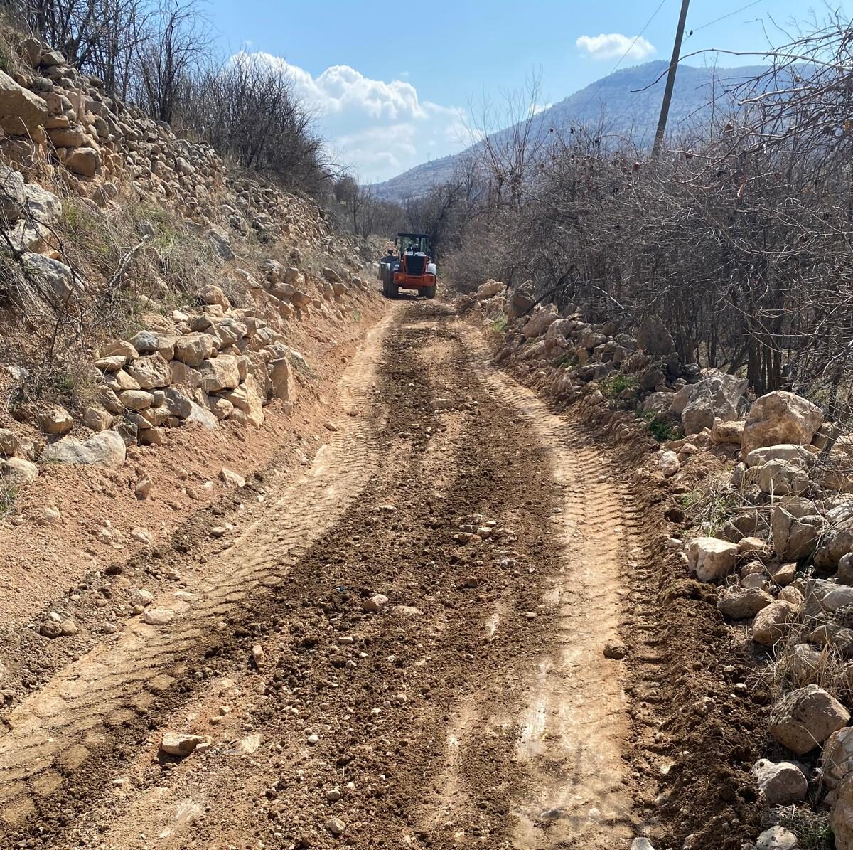 Köy yolunun ulaşım kalitesi artırıldı