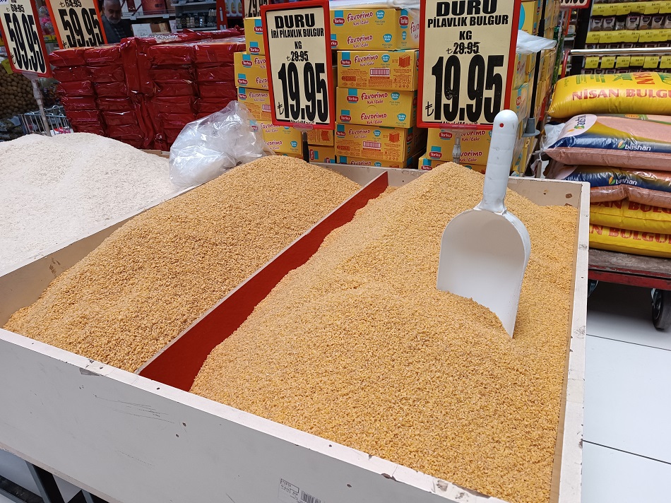 Bulgur 20 liradan satışta!
