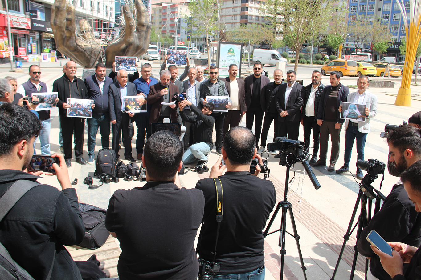 Gazetecilerden Gazze protestosu