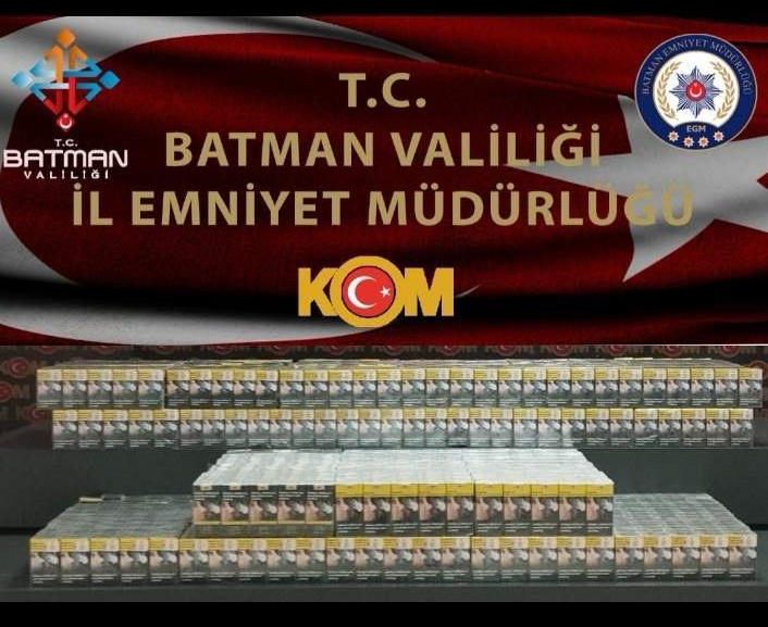 Kaçak sigaralara el konuldu