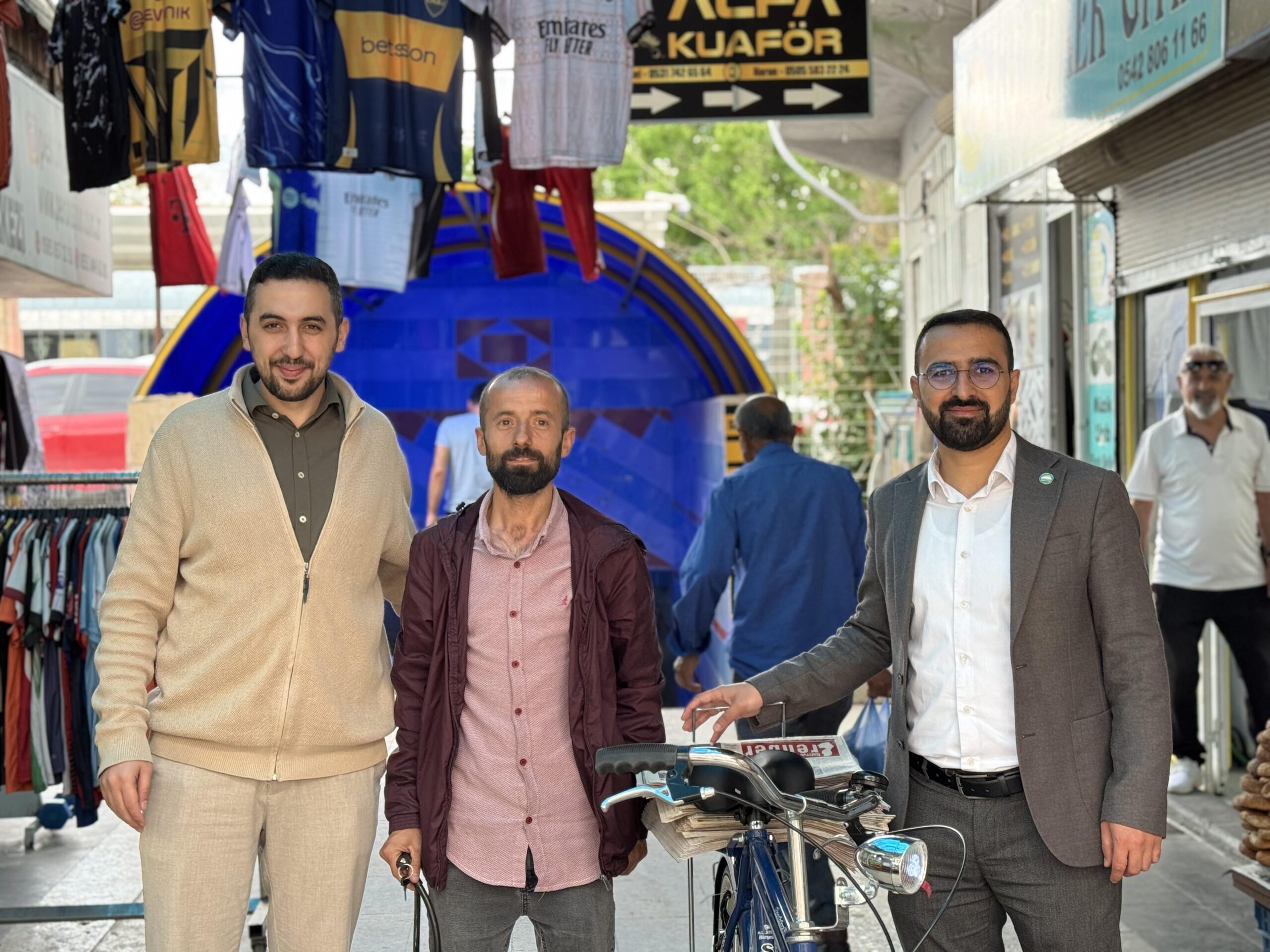 Çalınan bisikletini HÜDA PAR aldı
