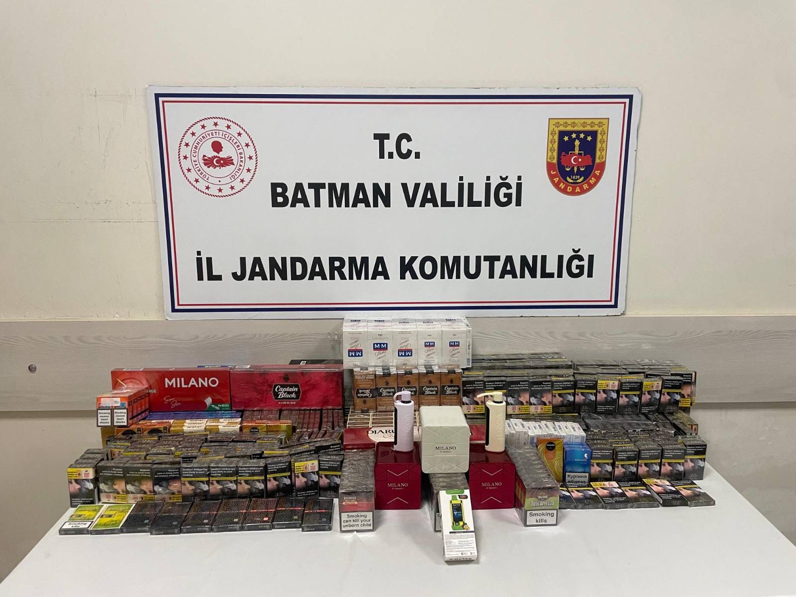 Hasankeyf’te kaçak sigara operasyonu
