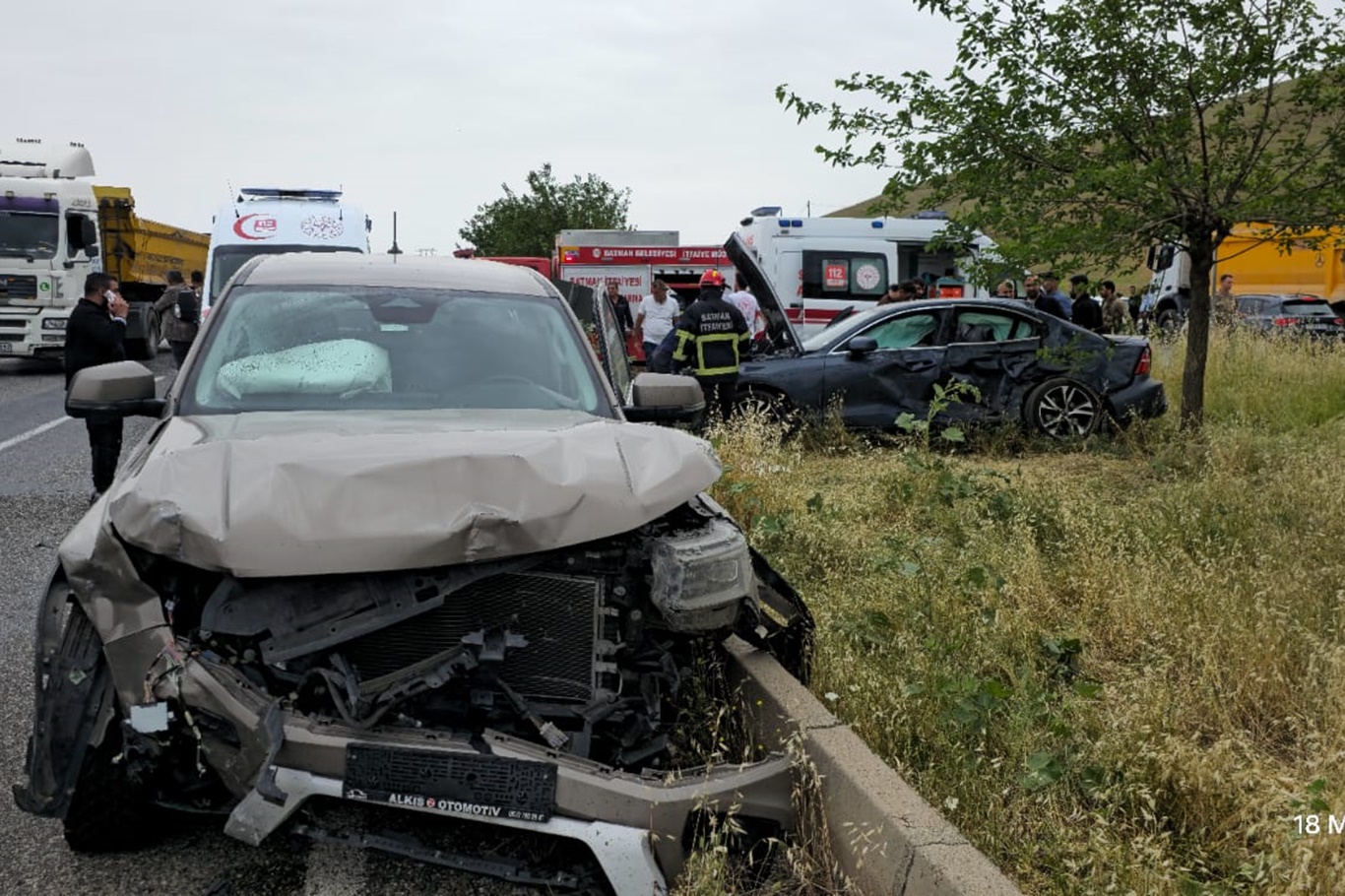 Malabadi’de trafik kazası: 3 yaralı