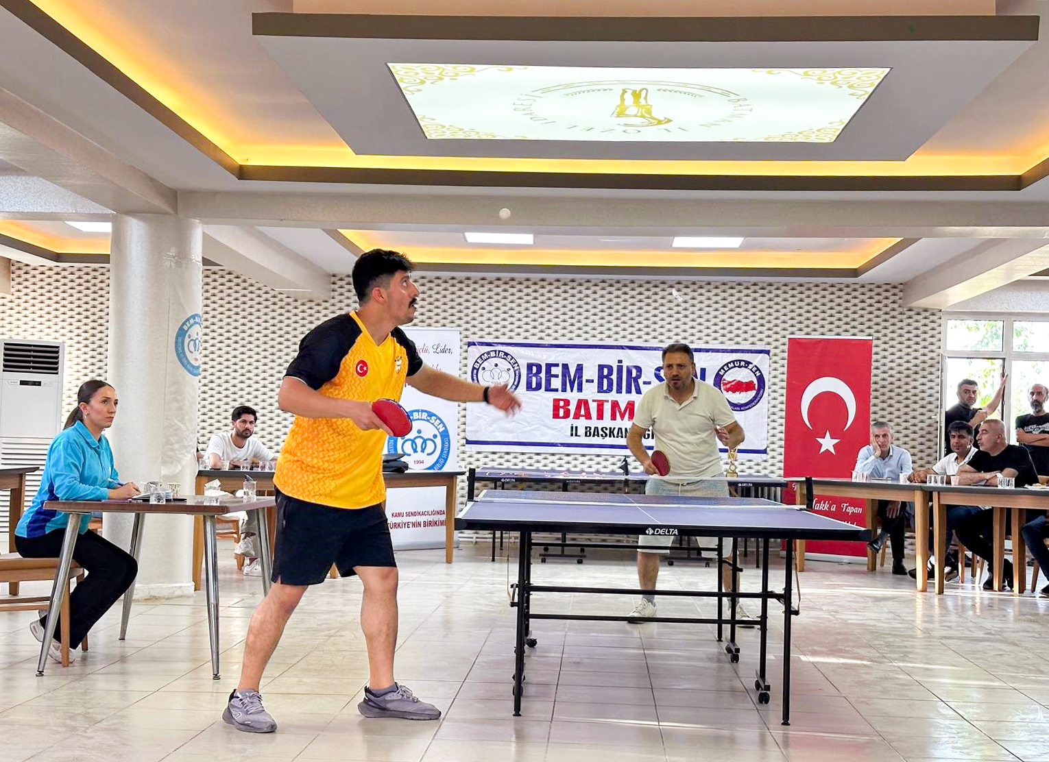 Masa tenisi turnuvası sona erdi