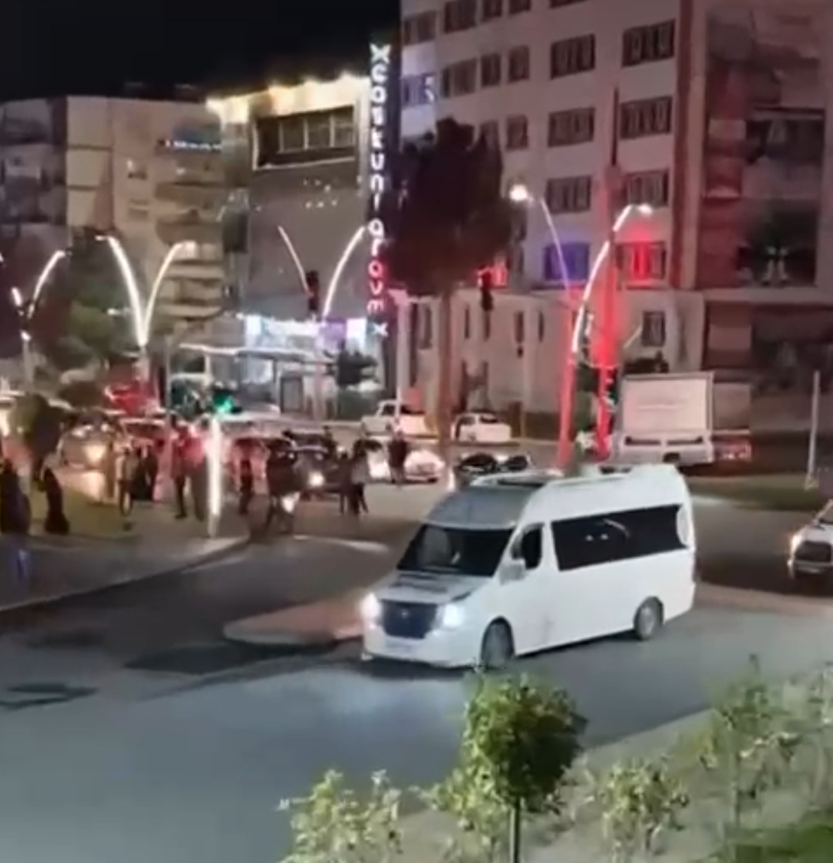 Yolun karşısına geçemedi!