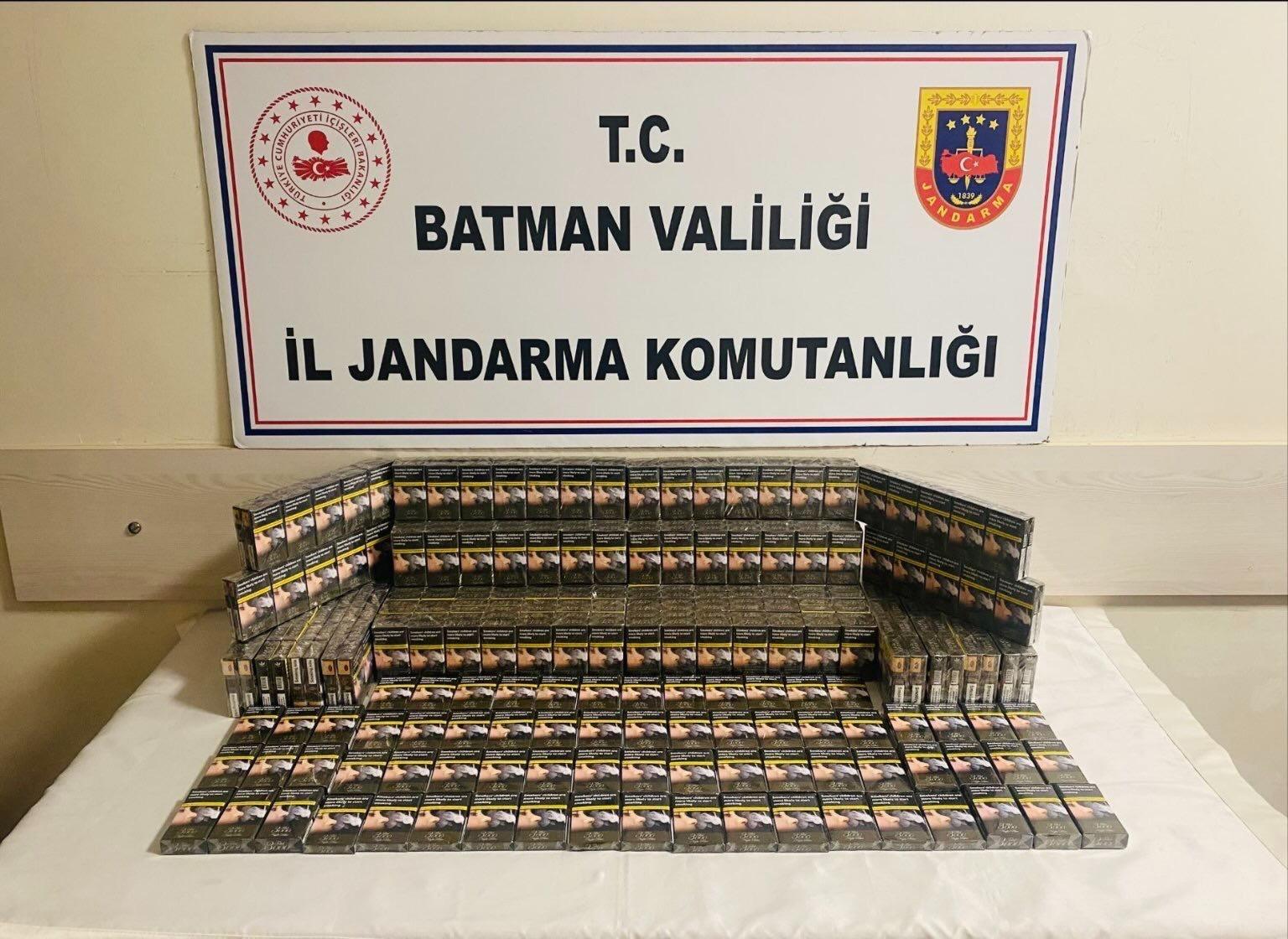 422 Paket kaçak sigara ele geçirildi