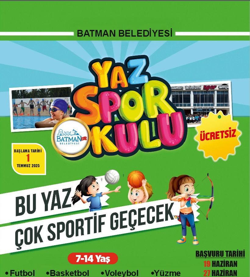 Çocuklara yaz tatilinde spor desteği