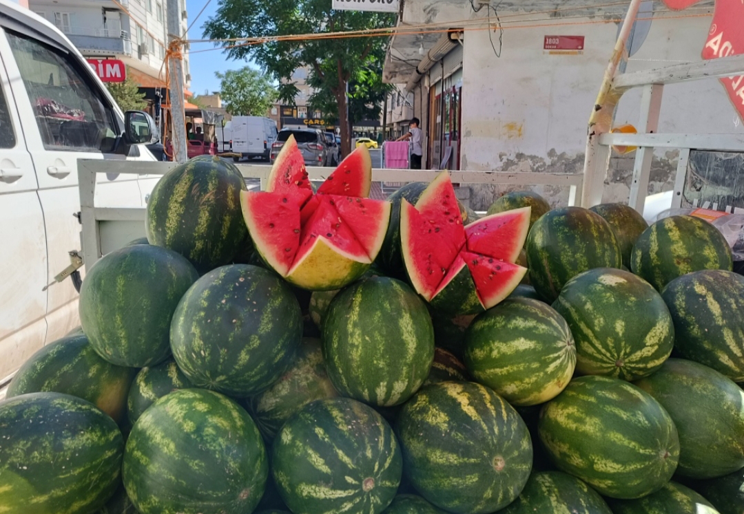 Tezgahlar karpuzla şenlendi