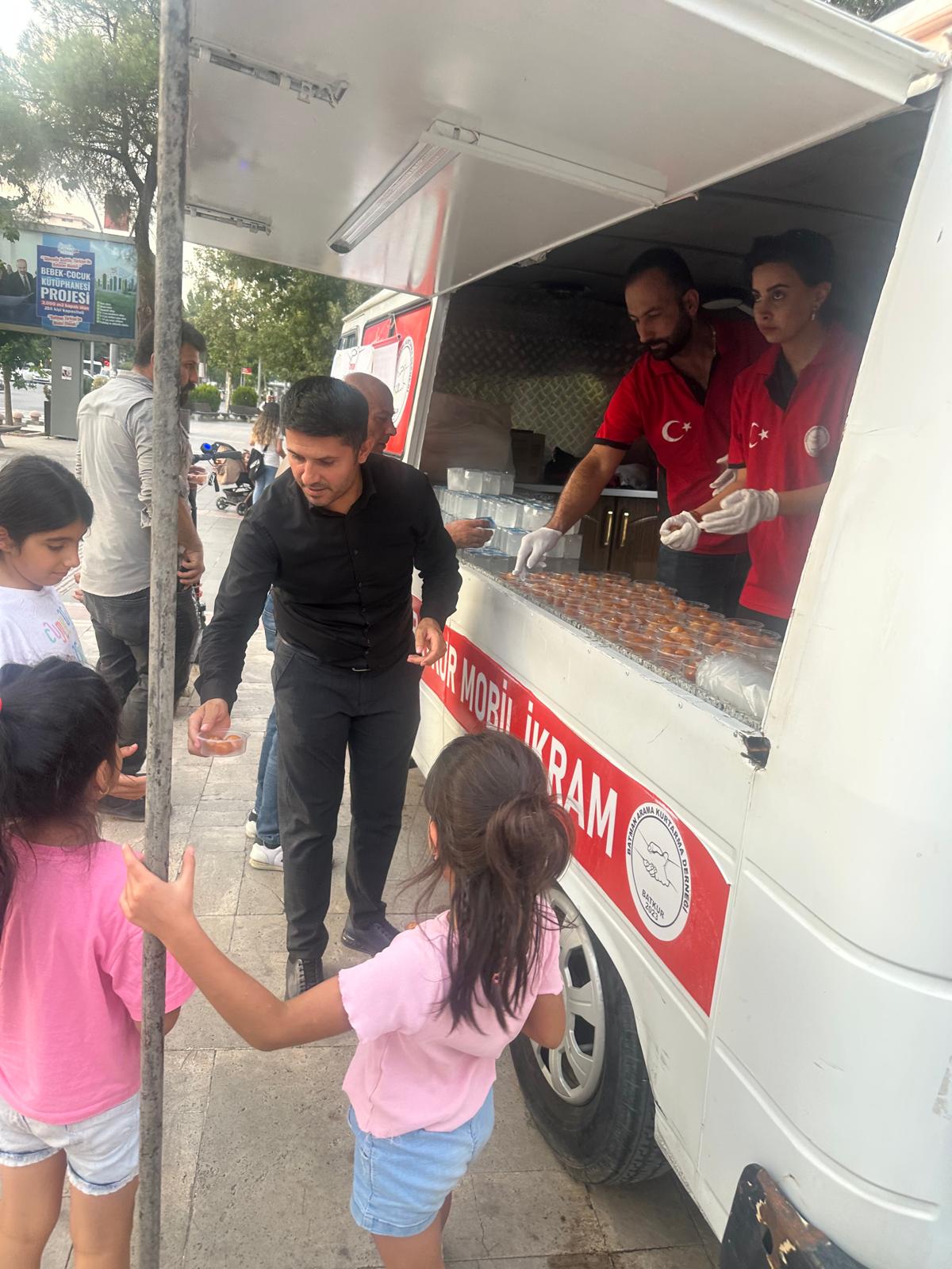 Şehit gönüllüler için lokma hayrı