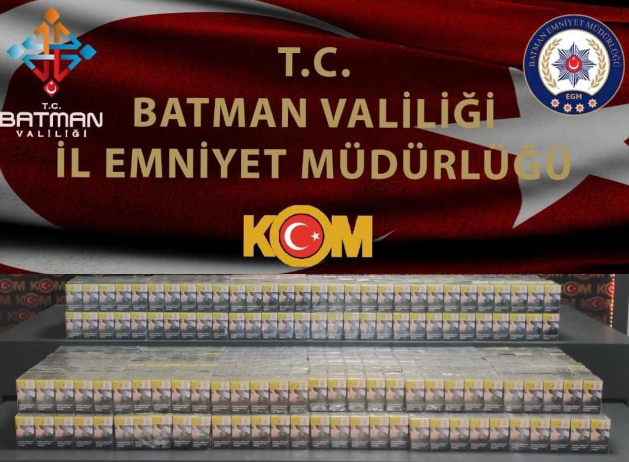 2 Bin 300 paket kaçak sigara ele geçirildi
