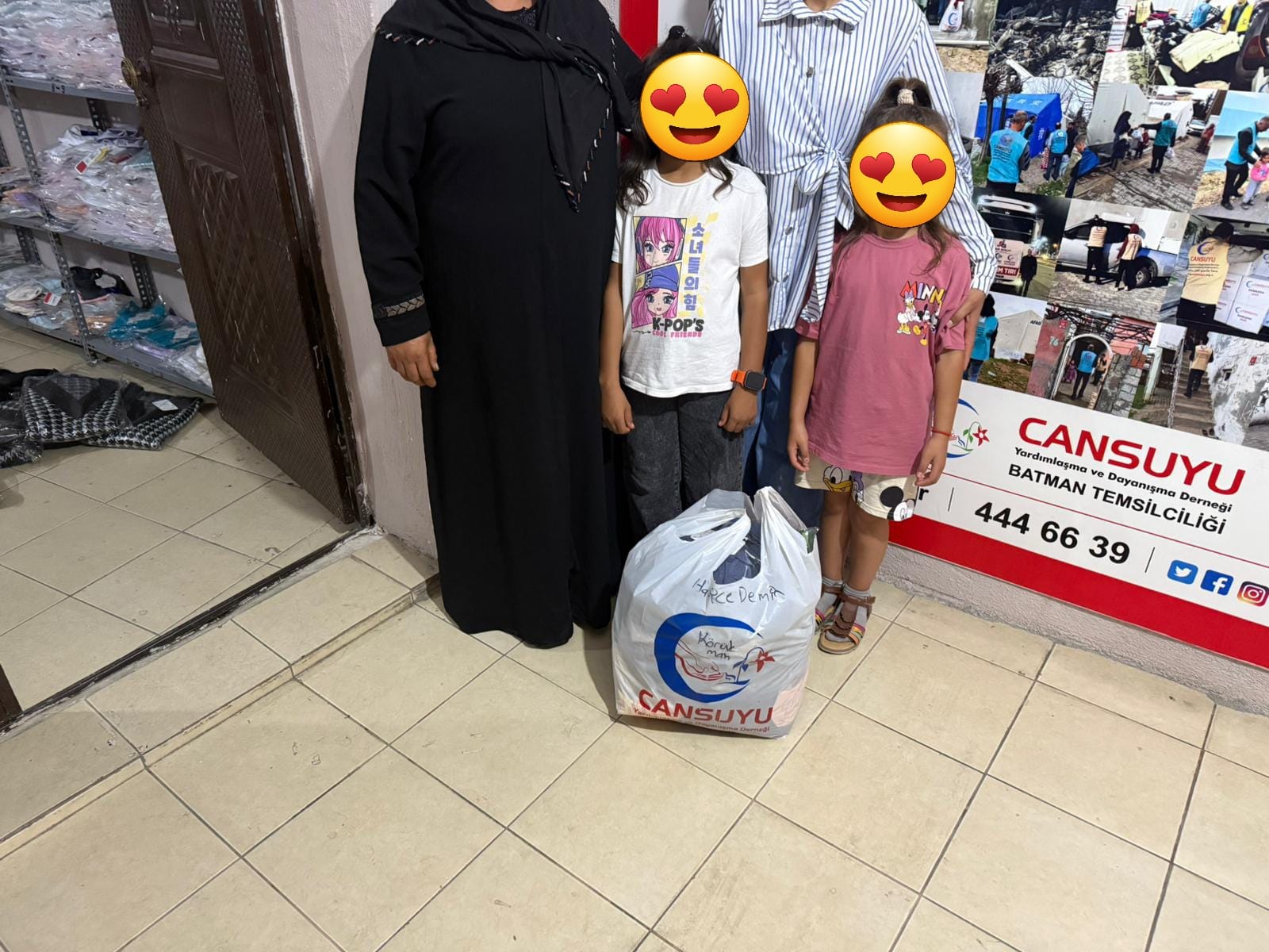 Cansuyu’ndan 400 aileye giyim yardımı