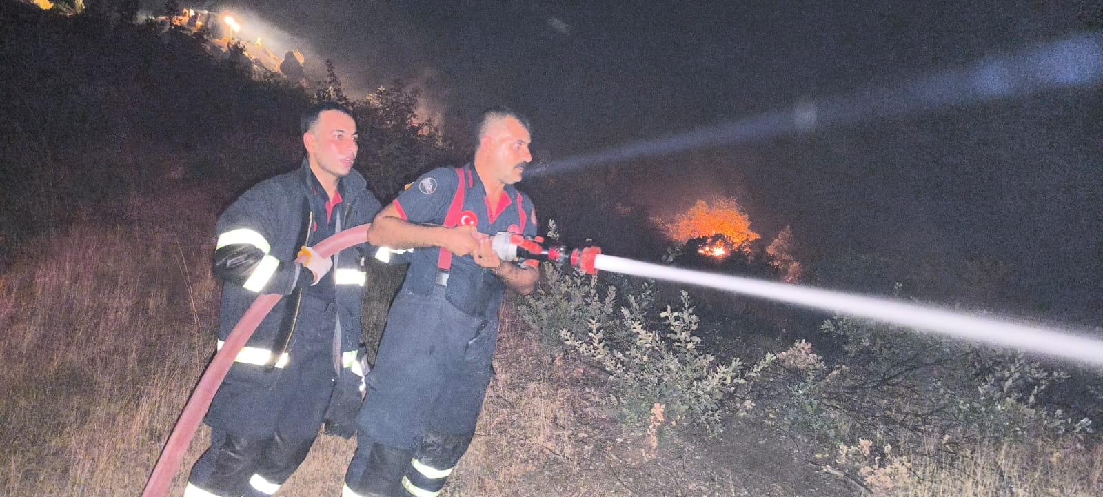 Lice’deki yangına destek verdiler