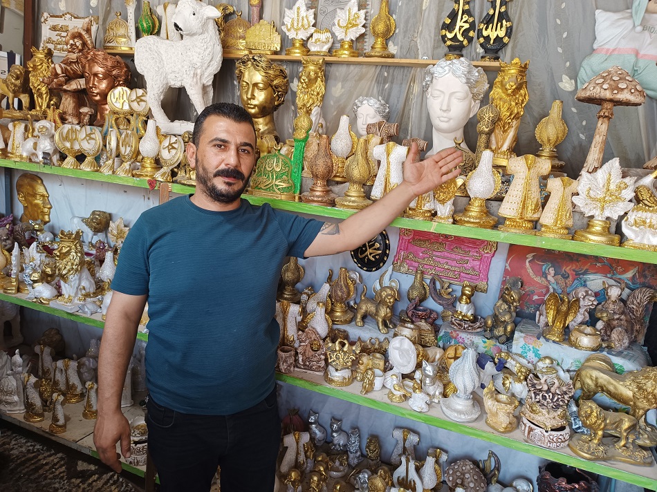 Suriyeli göçmenin sanatı hayat buldu