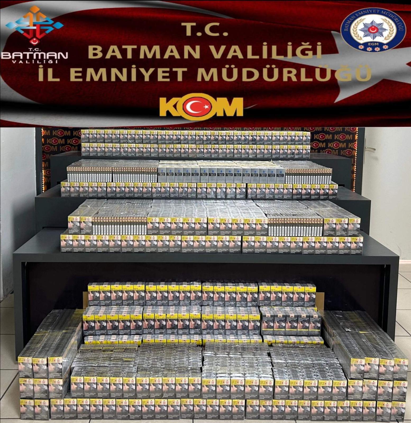 7.200 Paket kaçak sigara ele geçirildi