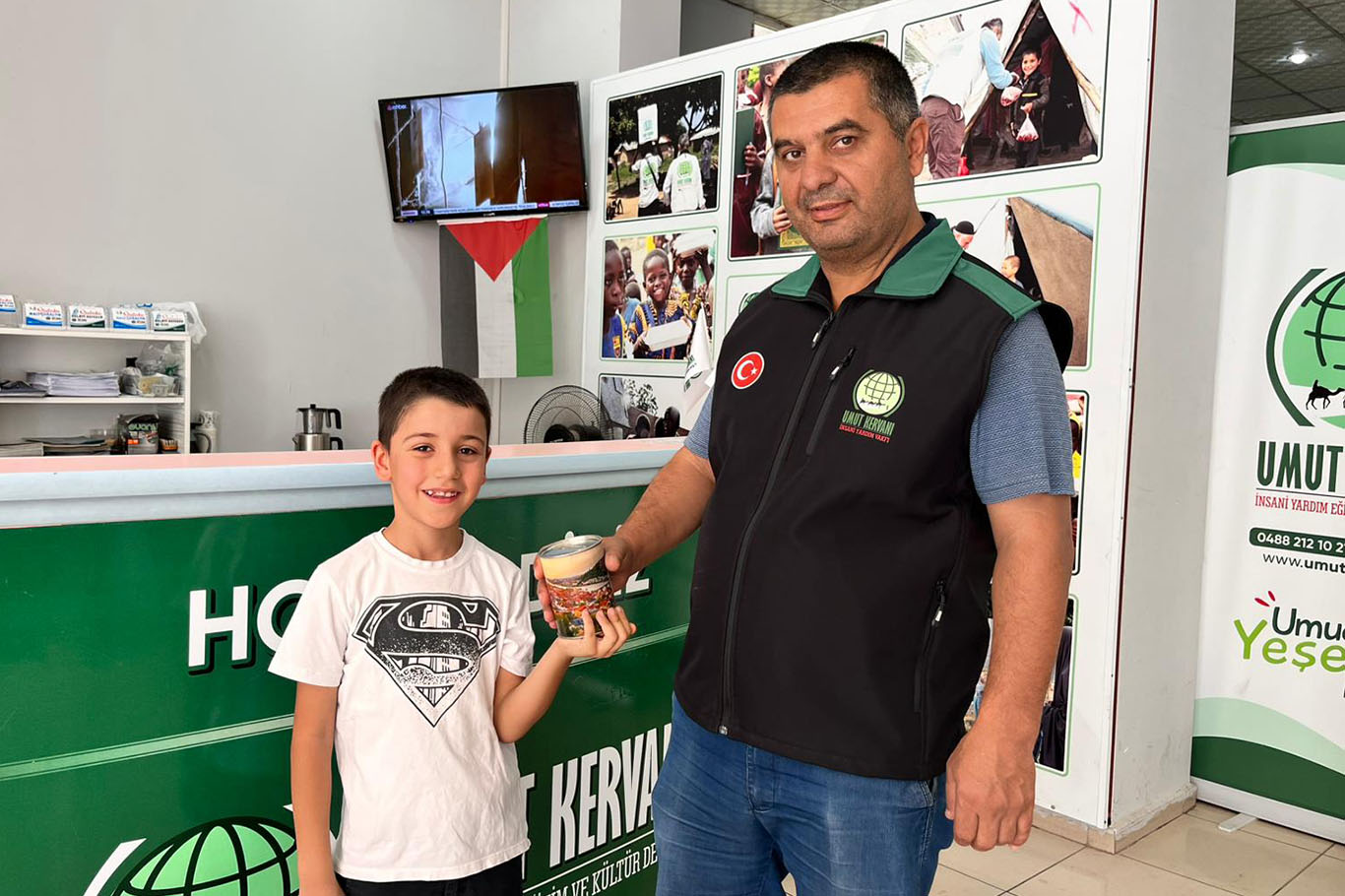 Küçük yürekten büyük destek