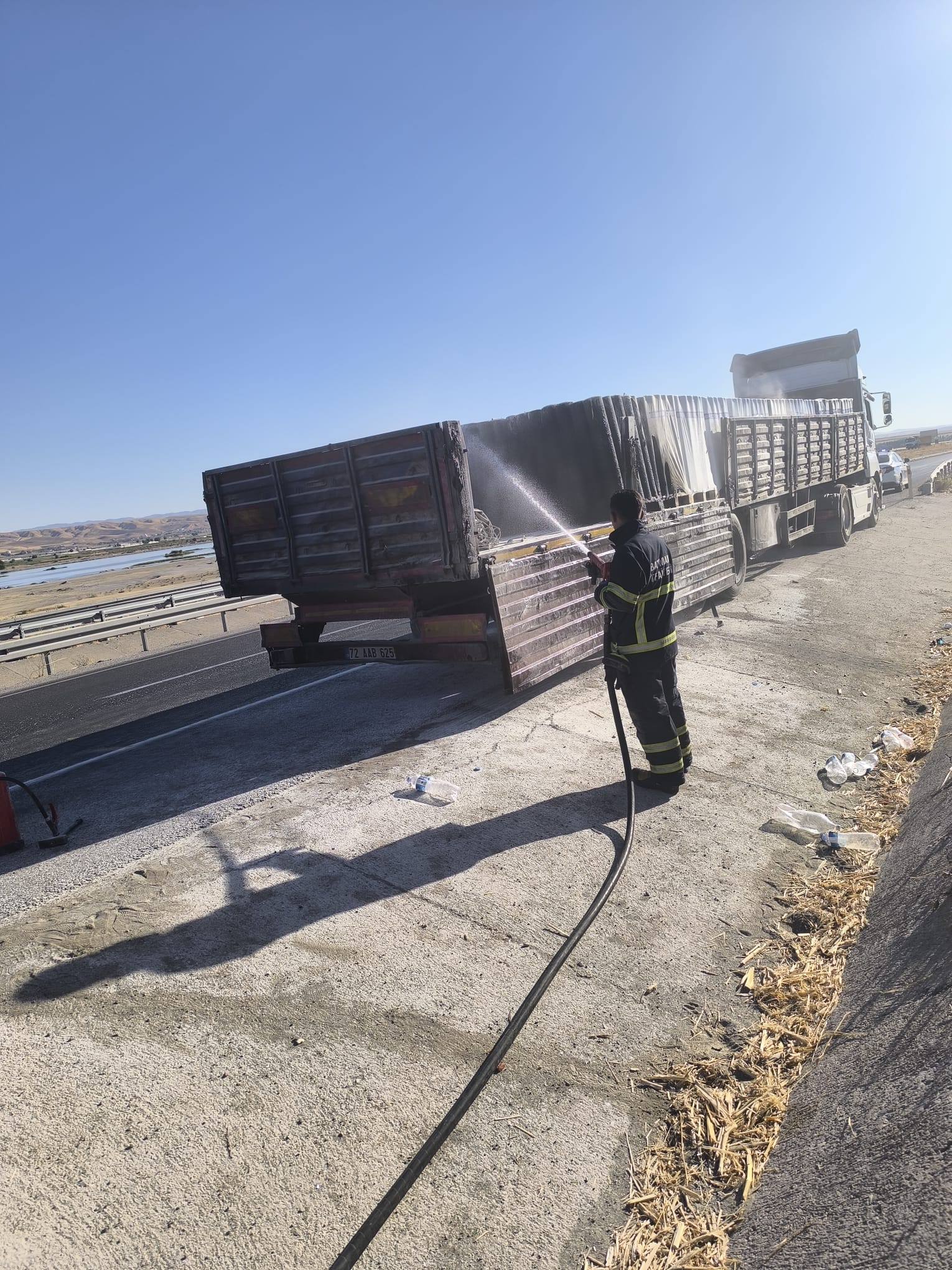 Batman-Diyarbakır Yolunda TIR Yangını