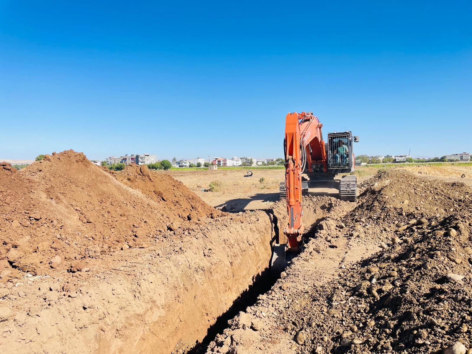 Çay mahallesinde altyapı çalışması