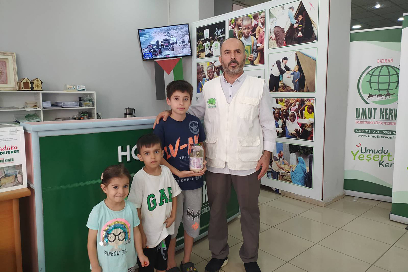 Çocuklardan Gazze’ye anlamlı destek