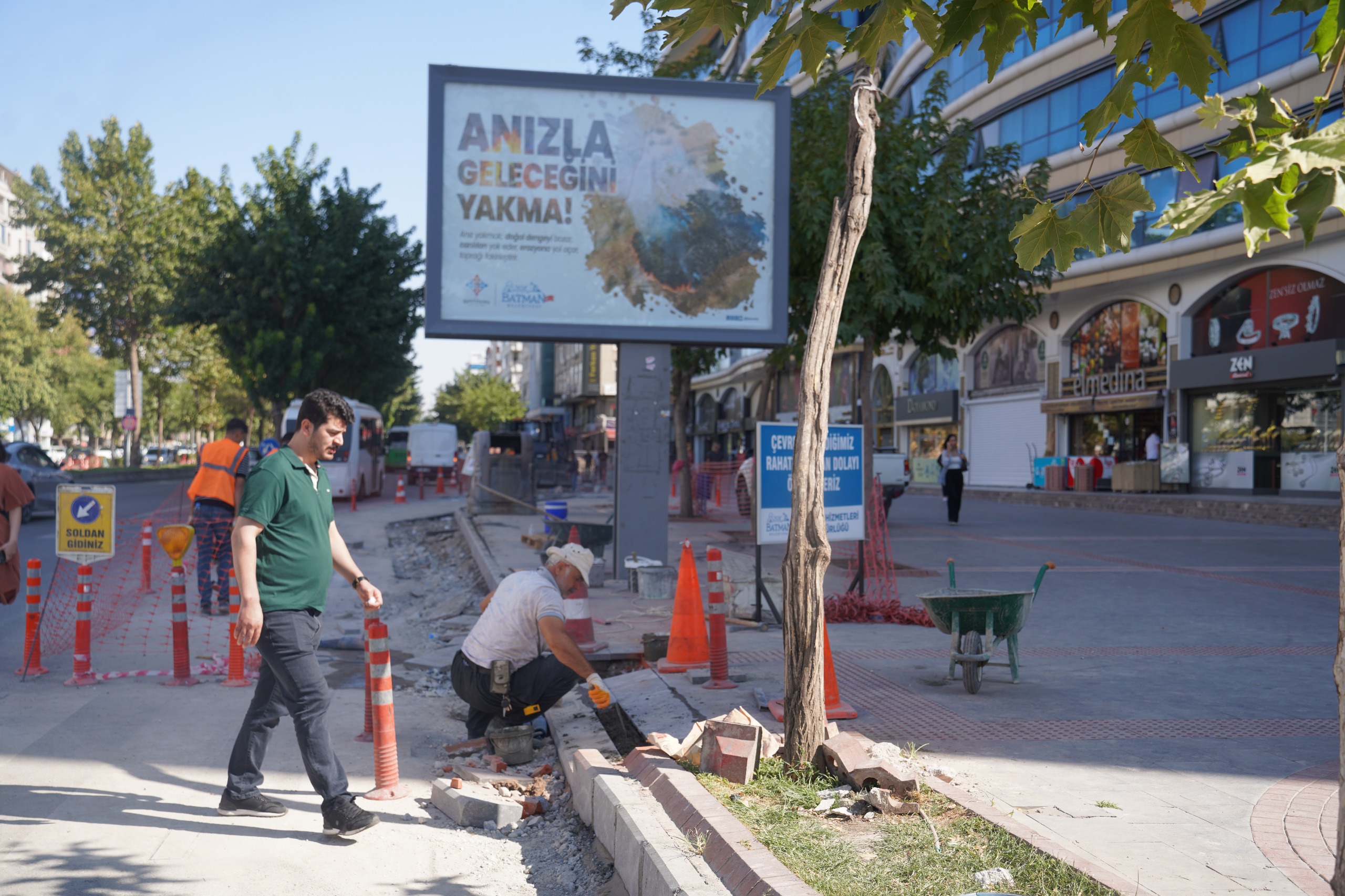 Kavşak düzenleme projesi hızla ilerliyor