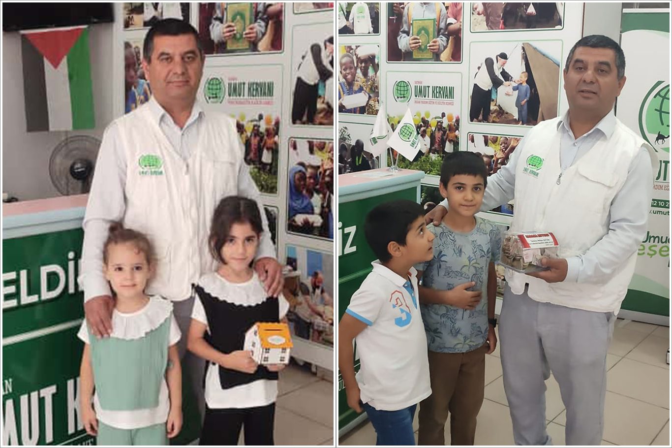 Minikler harçlıklarını bağışladılar