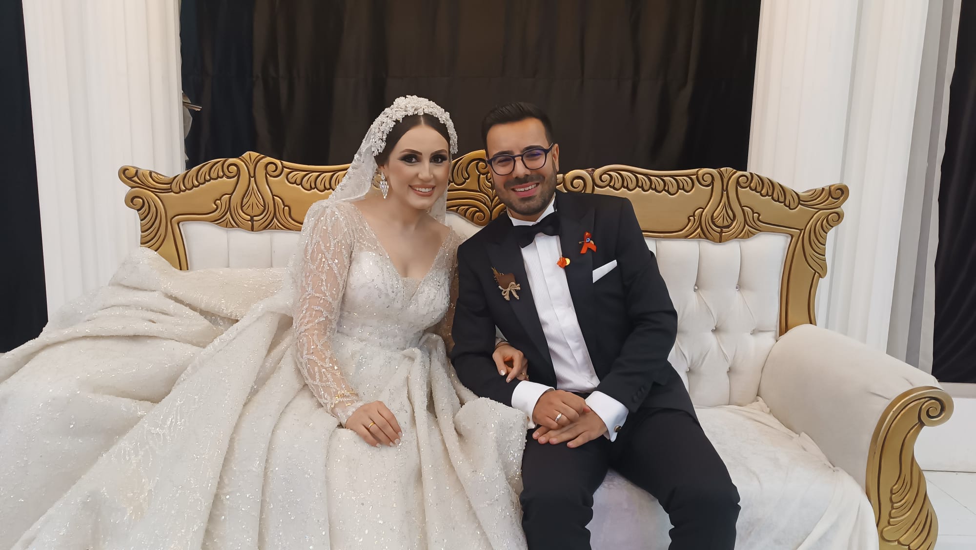 Ustabaşı ve Sevim ailelerinin mutlu günü