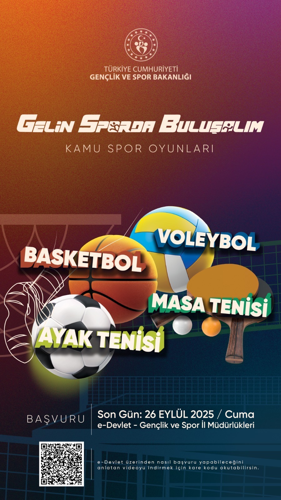 Kamu Spor Oyunları Başlıyor